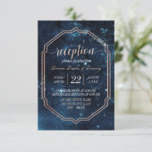 ナイトスタースカイ天空銀河系ウェディングレセプション 招待状 (スタンド正面)