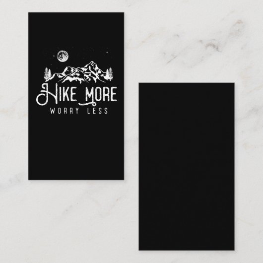 ナイトスターズスカイマウンテンフォレストハイキングキャンピング 名刺 (正面/裏面)