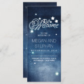 ナイトスターズロマンティックネイビー結婚式 プログラム (正面/裏面)