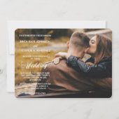 ナイトスターズ写真テンプレート結婚式招待状 招待状 (正面)