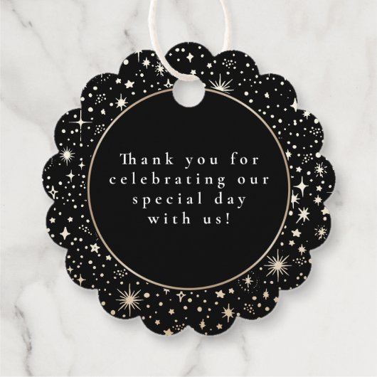 ナイトスターズ天の神秘的な黒ありがとう フェイバータグ (裏面)