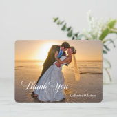 ナイトスターズ結婚写真テンプレートサンキュー サンキューカード (スタンド正面)