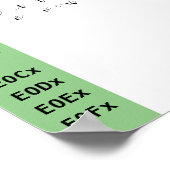 ナイトスターフォント合字 ポスター (角)