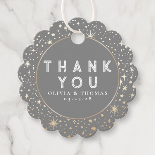 ナイトスター天神の神秘的なグレーありがとう フェイバータグ (正面)