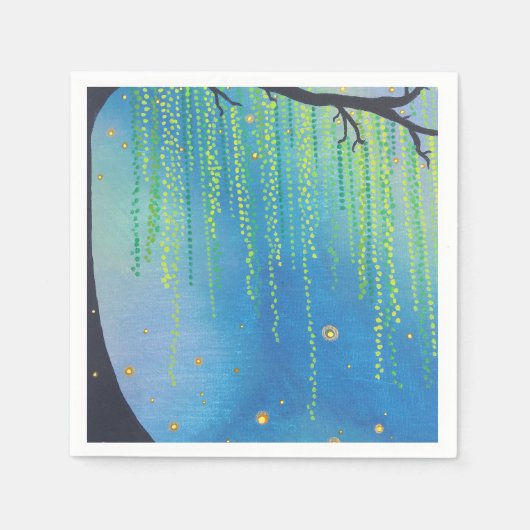 ナイトスター&稲妻バグ スタンダードカクテルナプキン (正面)