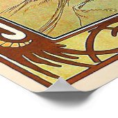 ナイトズレストヴィンテージ新しいバイアルフォンスミュシャ ポスター (角)