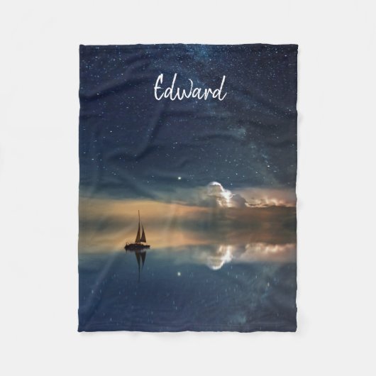 ナイトセーリング フリースブランケット (正面)