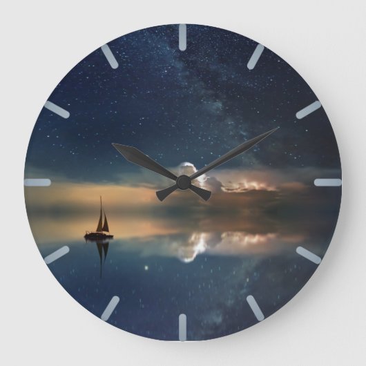 ナイトセーリング ラージ壁時計 (正面)