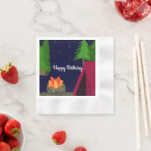 ナイトタイムキャンプ場 縁ありカクテルナプキン (インサイチュ)