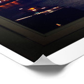 ナイトタイムシティビューフェイクウィンドウ ポスター (角)