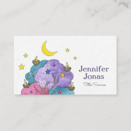 ナイトタイムスリーピバーズウォーターイラストレーション 名刺