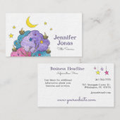 ナイトタイムスリーピバーズウォーターイラストレーション 名刺 (正面/裏面)