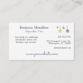 ナイトタイムスリーピバーズウォーターイラストレーション 名刺 (裏面)