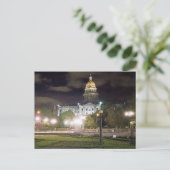 ナイトタイムビューオブコロラド州キャピトル ポストカード (スタンド正面)