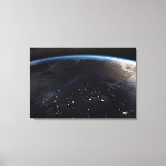 ナイトタイムファーノーザンヨーロッパ キャンバスプリント (正面)