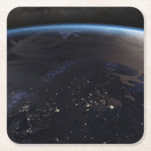 ナイトタイムファーノーザンヨーロッパ スクエアペーパーコースター (正面)