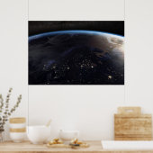 ナイトタイムファーノーザンヨーロッパ ポスター (キッチン)