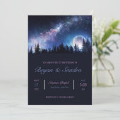 ナイトタイムフォレスト結婚式招待状 招待状 (スタンド正面)