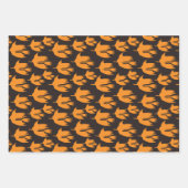 ナイトタイムブルームライド – シームレスなハロウィーンパターン ラッピングペーパーシート (正面)