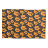 ナイトタイムブルームライド – シームレスなハロウィーンパターン 枕カバー (裏面)