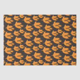 ナイトタイムブルームライド – シームレスなハロウィーンパターン 薄葉紙