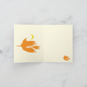 ナイトタイムブルームライド – ハロウィーン折り畳みカード。 シーズンカード (内部)