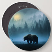 ナイトタイムワンダーベアーボタン 缶バッジ (正面&裏面)