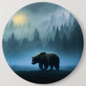 ナイトタイムワンダーベアーボタン 缶バッジ (正面)