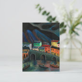 ナイトタイム魚釣りインアスコナ ポストカード (スタンド正面)