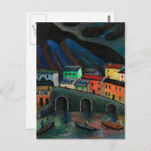 ナイトタイム魚釣りインアスコナ ポストカード (正面/裏面)