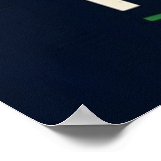 ナイトタイム魚釣りセレニティ ポスター (角)