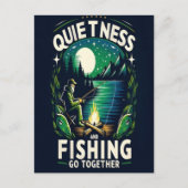 ナイトタイム魚釣りセレニティ ポストカード (正面)