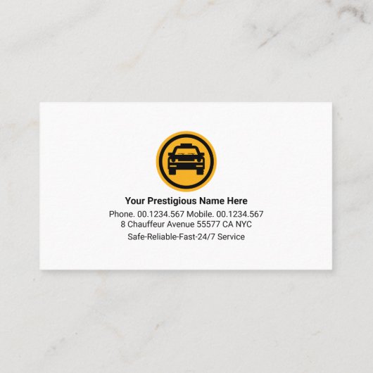 ナイトタクシーシティ建物シルエット 名刺 (裏面)