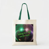 ナイトディスコの灯りに トートバッグ (正面)