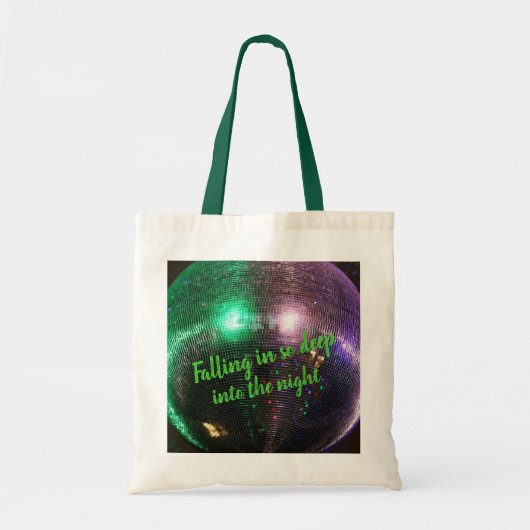 ナイトディスコの灯りに トートバッグ (正面)