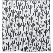 ナイトデザートカッティサグアーロ水彩色 シャワーカーテン (正面)