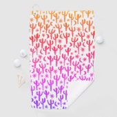 ナイトデザートサグアーロカッティ水の色のグラデーション夕日 ゴルフタオル (インサイチュ)