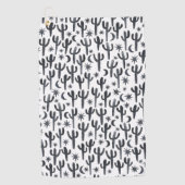 ナイトデザートサグアーロサボス水彩模様 ゴルフタオル (正面)