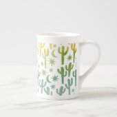 ナイトデザートサグアーロサボス金ゴールドグリーンウォーター色 ボーンチャイナマグカップ (右)