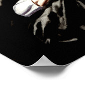 ナイトトレインポスタープリントウォールアートノワール1940sレトロ ポスター (角)