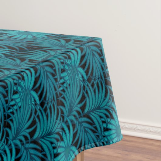 ナイトトロピカルパーム葉ズ テーブルクロス (インサイチュ)