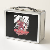 ナイトドッグカートゥーンデザイン メタルランチボックス (正面)