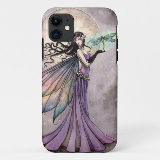 ナイトドラゴンフライ フェアリー ファンタジー アート Case-Mate iPhoneケース (裏面)
