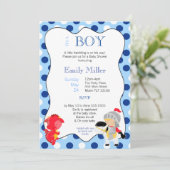 ナイトドラゴンベビーシャワー招待状 招待状 (スタンド正面)