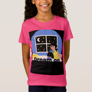 ナイトドレスとしての女の子Tシャツ Tシャツ