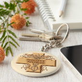 ナイトナースカドゥセウスキーチェーン キーホルダー (側面)