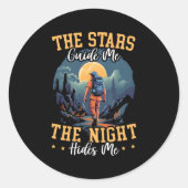 ナイトハイキングハイキングマウンテン登山アドベンチャーハイキング ラウンドシール (正面)