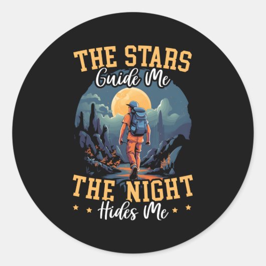 ナイトハイキングハイキングマウンテン登山アドベンチャーハイキング ラウンドシール (正面)