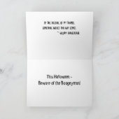 『ナイトハウス』ハロウィンカード カード (内部)