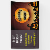 ナイトハロウィン不気味コミュニティファミリー 横断幕 (縦)